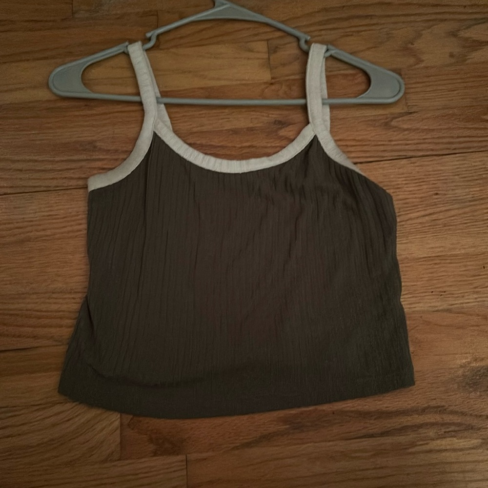 Small Arizona Jean Co dark olive tank